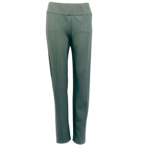 New Directions Pants - NWT New Directions Ponte Pull On Green Slim Leg Stretch Pants Stylish Versatile